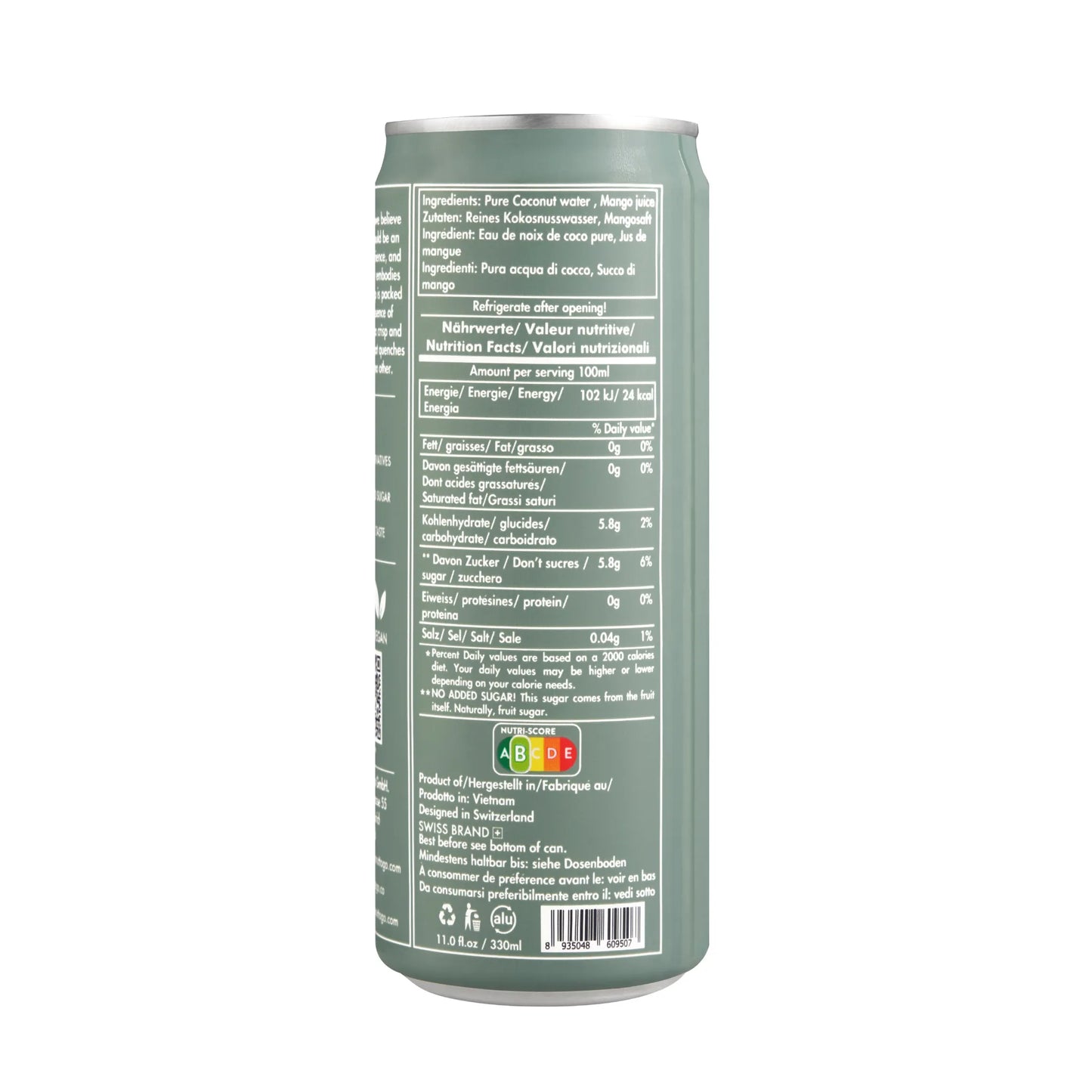 COCONUT WATER + MANGO