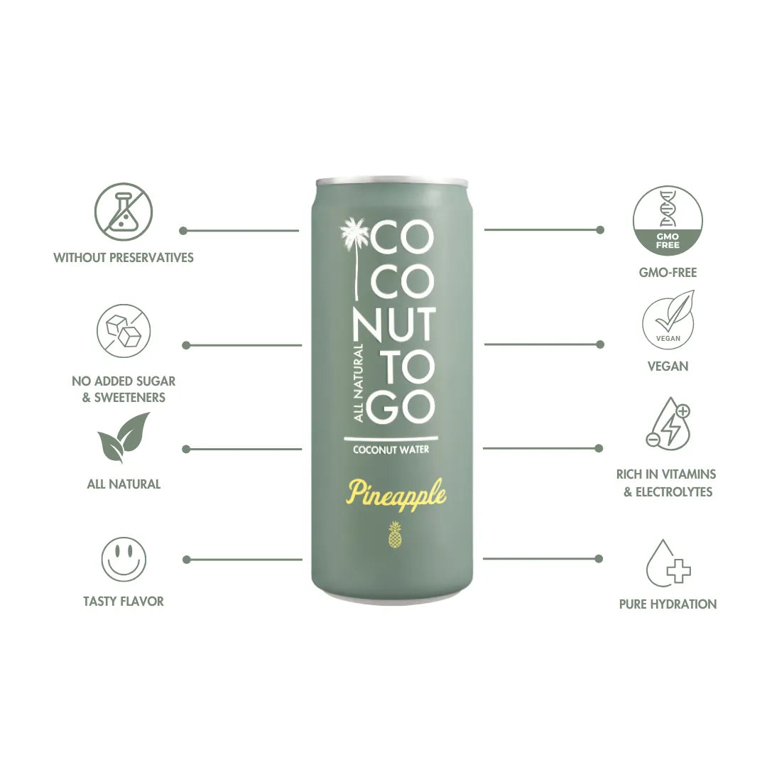 COCONUT WATER + PINEAPPLE