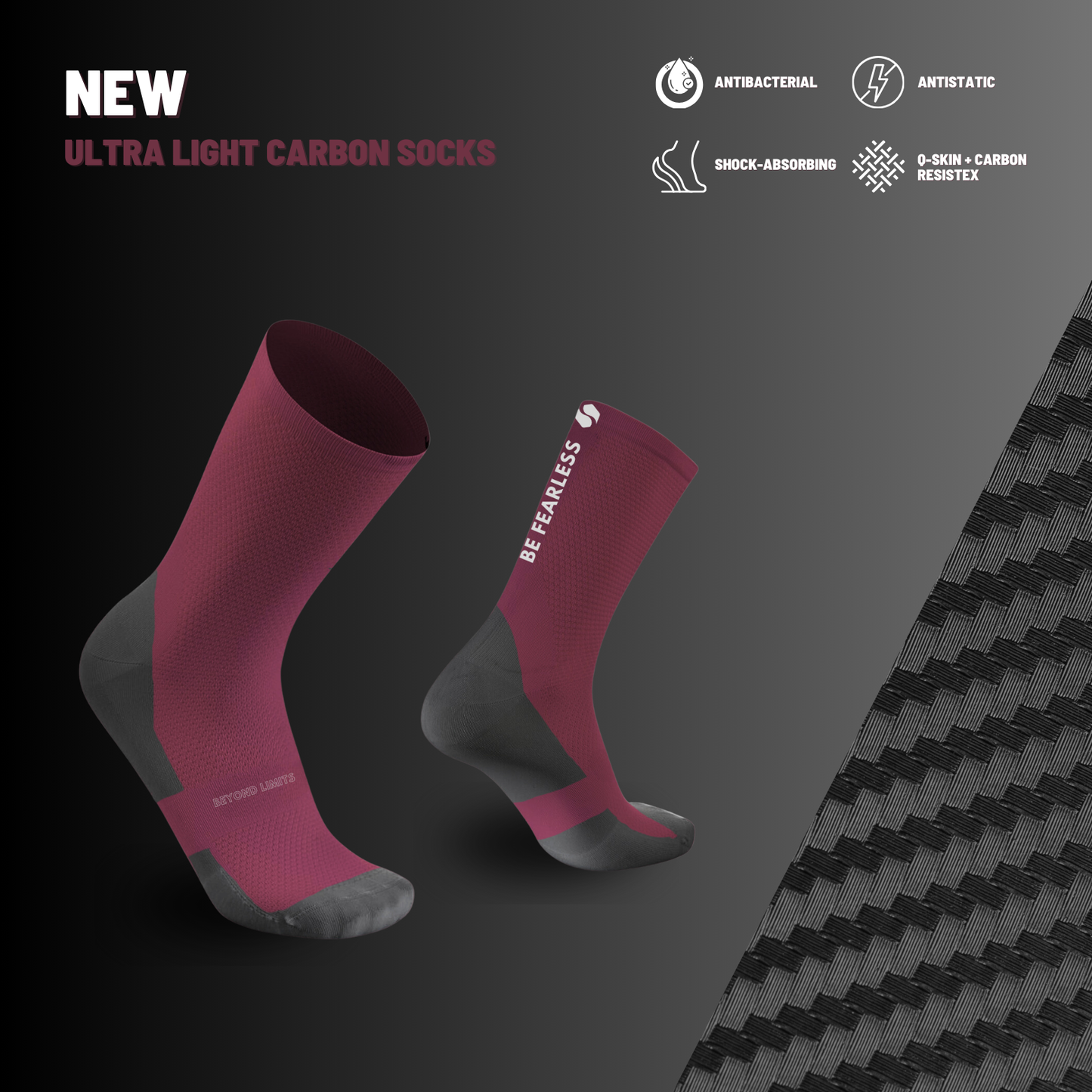 SAISEI ULTRA CARBON BE FEARLESS - Saisei Socks