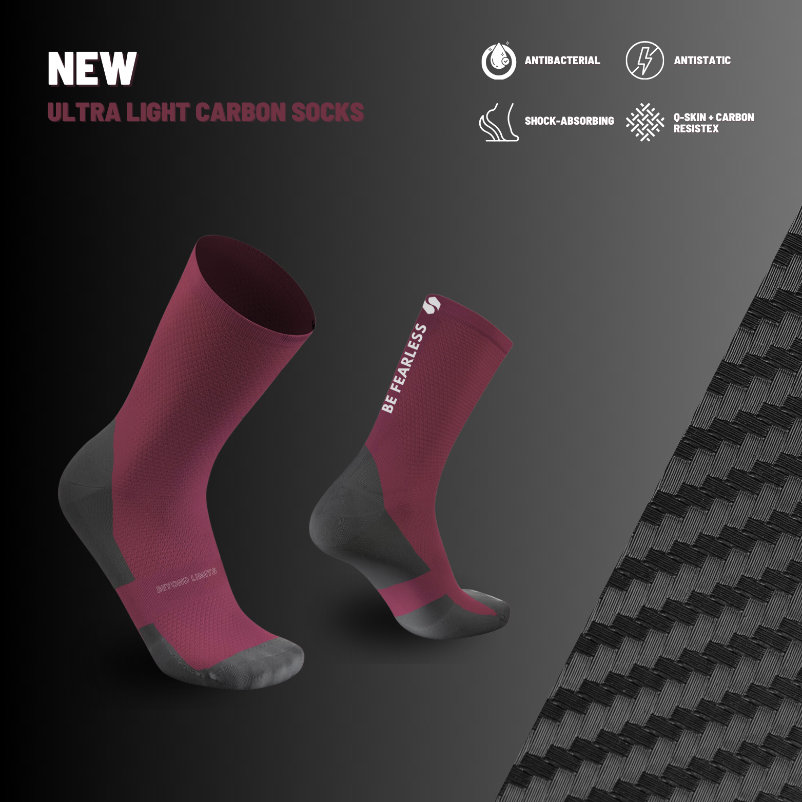 SAISEI ULTRA CARBON BE FEARLESS - Saisei Socks