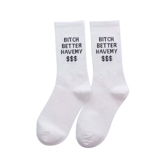 Have my money white Socks Saisei - Saisei Socks