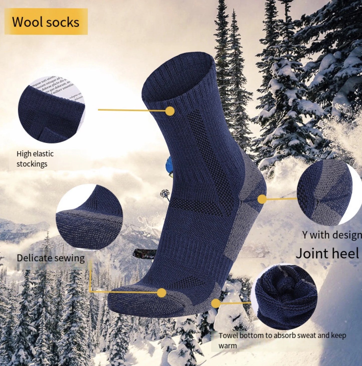 Winter Lana Merino Socks SAISEI - Saisei Socks