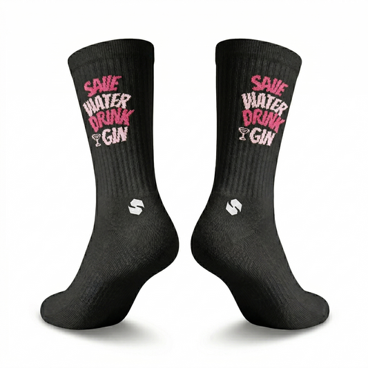 Sparen Sie Wasser Und Trinken Sie Gin-Socken