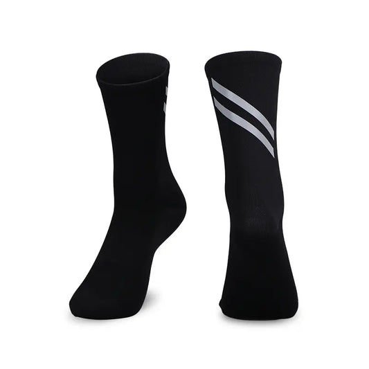 Reflective socks 01 Black Saisei
