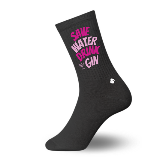 Save Water Drink Gin Socks