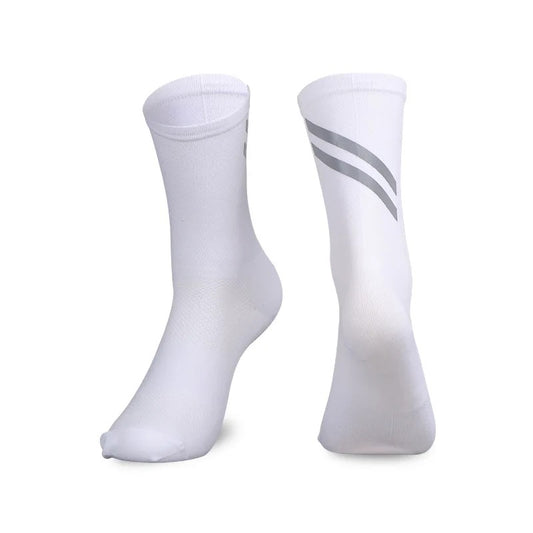 Reflective socks 02 white saisei