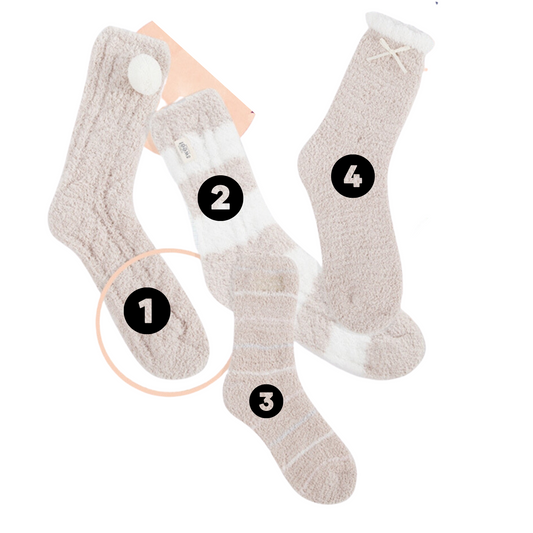 Chaussettes d'hiver pour dormir café